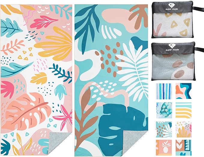 PY SUPER MODE 2 Pack Beach Towel by PYSUPERMODE