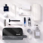 Gonex Travel Toiletry Bag Nylon, Dopp Kit Shaving Bag Toiletry Organizer Black - Image 6