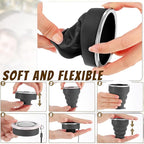 12 Pcs Silicone Collapsible Cup 7.04 oz Folding Camping Travel Collapsible - Image 4