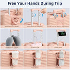 Hard Shell Suitcases Expandable Travel Luggage Sets 3 Piece, Carry on and Check - Image 2