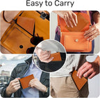 HIFA Personalized Leather Passport Holder, Handmade Passport Cover - Image 3