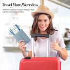 Leather Passport Holder for Travel, Passport Book Holder, Rfid Blocking Travel - Image 7