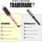 Trademark Beauty Infrared Ionic Thermal Styling Brush Hot Rod - Hair Brush with Round 1.5 Inch Barrel - Frizz Control & Shine - Volumizing Hot Brush for Straight or Curly Hair - Pink
