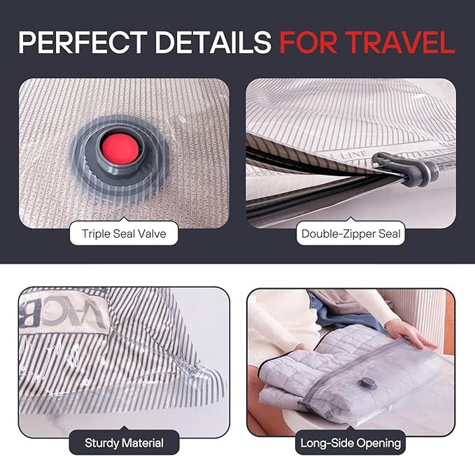 VMstr 9 Pack Vacuum Storage Bags - Image 5