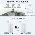Hard Shell Suitcases Travel Expandable Luggage, 24 Inch Check in Luggage - Image 4