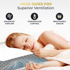 Royal Therapy Memory Foam Pillow, King Pillow Neck Pain Relief, - Image 2