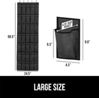 GORILLA GRIP Over the Door Shoe Organizer, 35 Large Breathable Mesh Pockets - Image 6