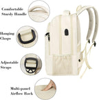 MATEIN Beige Laptop Backpack 15.6 Inch, Lightweight Sturdy Bag - Image 6