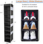 2 Pack Large-Sized Hanging Shoe Organizer 10-Shelf, Sturdy Hanging Closet - Image 3