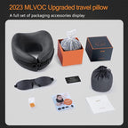 MLVOC Travel Pillow Memory Foam Neck Pillow, Adjustable Comfort Breathable Cover - Image 6