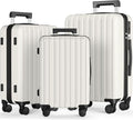 SHOWKOO Luggage Sets 3 Piece 100% PC Ultra Tough Hardside Expandable Suitcases by SHOWKOO