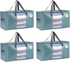 VENO 4 Pack Moving Bags, Comforter and Blanket Storage Bags by Veno