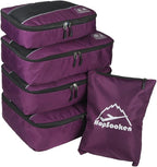 5 Set Packing Cubes for Travel Large Suitcase Luggage Organizer Bags Travel by HOPSOOKEN