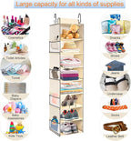 2 Pack Large-Sized Hanging Shoe Organizer 8-Shelf, Hanging Closet Organizer - Image 6