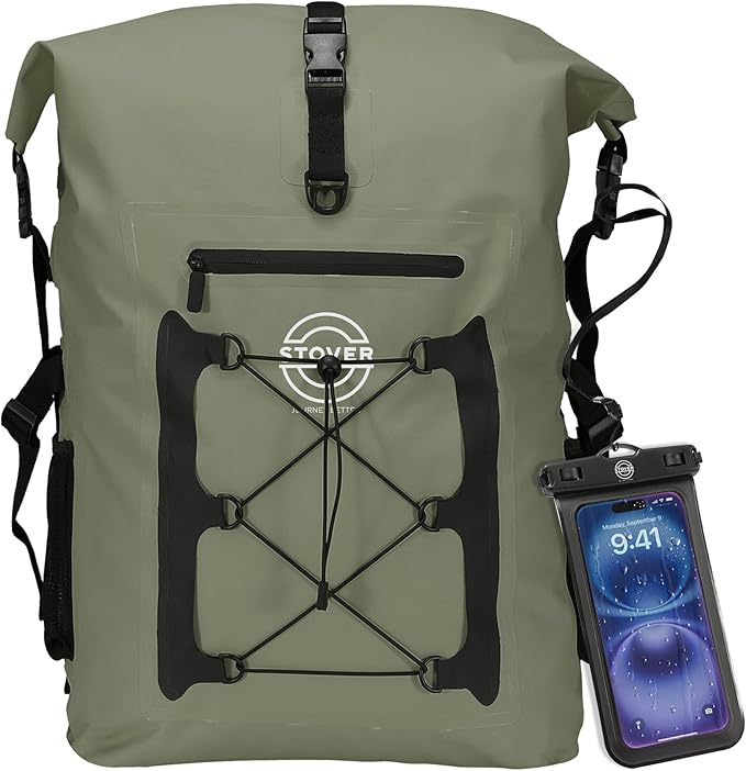 STOVER 5/10/25/30/40/55L Waterproof Backpack- Floating Dry Bag by STOVER