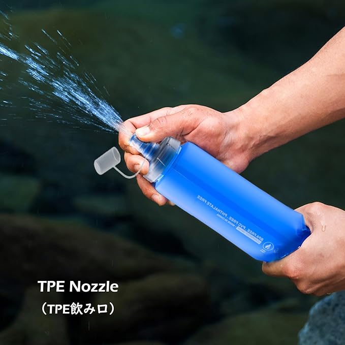 TRIWONDER TPU Collapsible Flask BPA-Free Soft Folding Water Bottles - Image 4