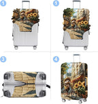 Raccoon Luggage Cover Washable Suitcase Protector Anti-Scratch, Stretchable Fit - Image 4