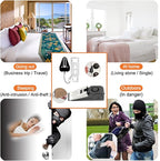 2 Packs Portable Door Stop Alarm & Door Lock, Upgraded Home Security Door - Image 3