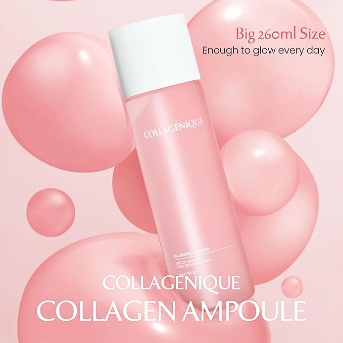 NEOGEN Collagenique Pure Collagen Core Lifting Essential Ampoule 8.79 oz / 260ml - Core Lifting7 Collagen Vita Complex, Collageneer, Vitamin B12, Elasticity, Moisturizing, Korean Skin Care