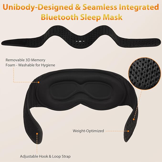 Bluetooth Sleep Mask HF016 Sleep Headphones - Image 2