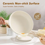 SENSARTE Ceramic Nonstick Frying Pan Skillet 9.5Inch Non Stick Omelette Pans - Image 2