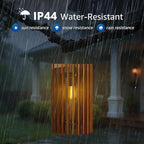 2 Set Solar Lantern Outdoor Rattan Lamp Outside Lights Hanging LED - Image 6
