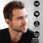 TrelaCo 100 Pairs Ear Plugs Bulk, NRR 29dB Reusable Silicone Ear Plugs - Image 3