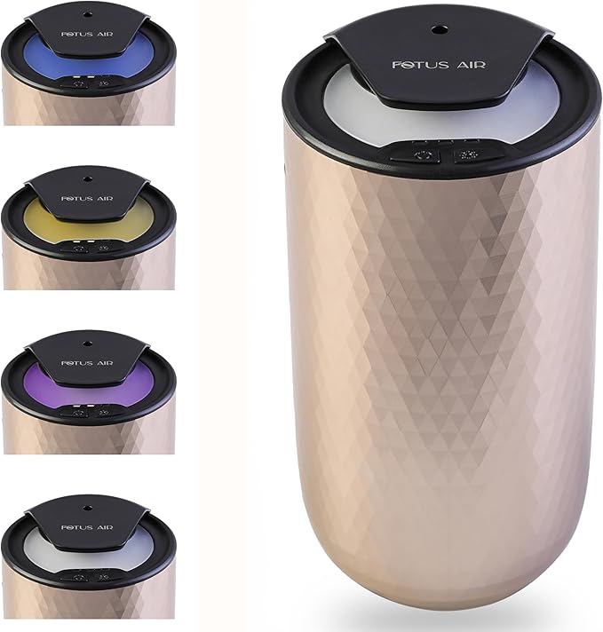 Waterless Essential Oil Diffuser – Portable Cordless Aromatherapy Diffuser for Home, Car & Office – 3 Mist Levels - 4 Timer Modes - 15ml Oil Capacity - USB-C Rechargeable