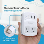 Ceptics World Travel Adapter Kit 2 USB-A, USB-C US Outlets, 20W/QC 18W Power - Image 5