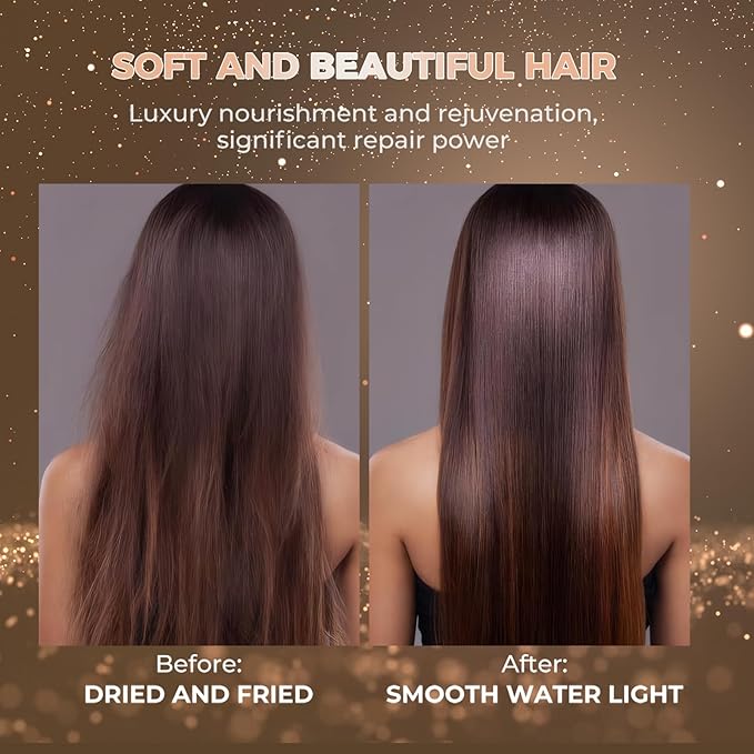 5 in 1 Hair Styler & Hot Air Brush - Air Curling Wrap with Low-Speed Negative Ion Technology, Hair Dryer Brush for Drying, Curling, Straightening & Styling, Hair Styling Tools at Home (Black)