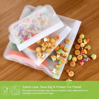 SPLF 6 Pack Dishwasher Safe Reusable Gallon Freezer Bags, BPA FREE Extra Thick - Image 6