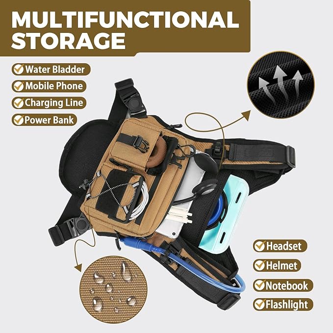 USA Original Patent Running Hydration Vest Backpack, Lightweight Chest Pack - Image 4