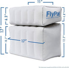 Inflatable Foot Rest Pillow for Travel, Patented 2 in 1 Design, Blow-Up - Image 3