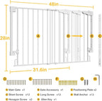 Cumbor Expandable 31.6-48" Baby Gate - Image 9