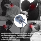 Travel Pillow Multifunctional Airplane Travel Neck Pillow Provides Neck and - Image 5