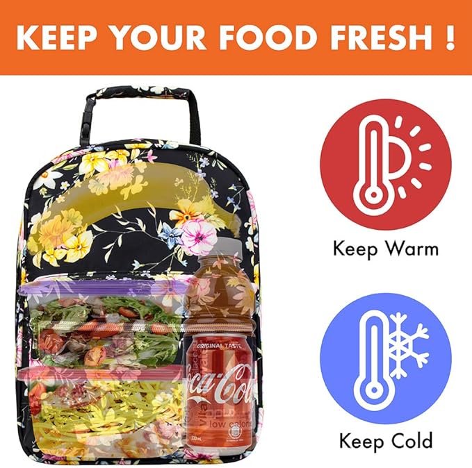 opux Lunch Box for Girls Boys Kids, Insulated Leakproof Lunch Bag, Reusable - Image 7