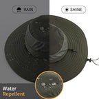 Home Prefer UPF50+ Mens Sun Hat Wide Brim Fishing Hat Foldable Large Brim UV - Image 5
