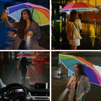 Lejorain Inverted Rainbow LED Umbrella - Image 5