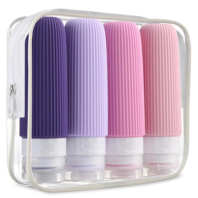 Travel Bottles for Toiletries, Tsa Approved 3oz Portable Travel Bottles by Mrsdry