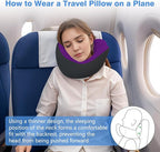 Neck Pillow Airplane, Ergonomic Memory Foam Travel Pillows - Image 4