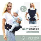 FRUITEAM Baby Carrier Newborn to Toddler, 6-in-1 Ergonomic & Adjustable Baby - Image 4