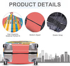 ANNA QUEEN Funny Multilingual Greetings Luggage Cover, Suitcase Protector - Image 4