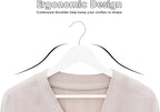 StorageWorks White Wooden Hangers, 20 Pack Wood Hanger - Image 4