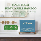 Caboo Bamboo Disposable Face Towels – 50 Soft, Lint-Free Towels | Biodegradable - Image 5