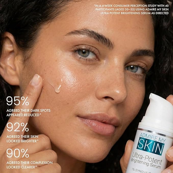 Admire My Skin Dark Spot Corrector Remover for Face - Brightening Discoloration Correcting Serum - Kojic Acid + Azelaic Acid Serum for Melasma and Sun Spots 1oz