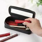 Aveniee Clear Makeup Brush Bag, Slim Cosmetic Brush Holder, Small Toiletry Bag - Image 6
