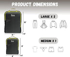 6 Set/3 Set Ultralight Compression Packing Cubes, Suitcase and Backpack Travel - Image 3