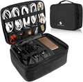 Travel Electronics Organizer, Waterproof Cable Organizer Bag by ORIENTFAMULAY