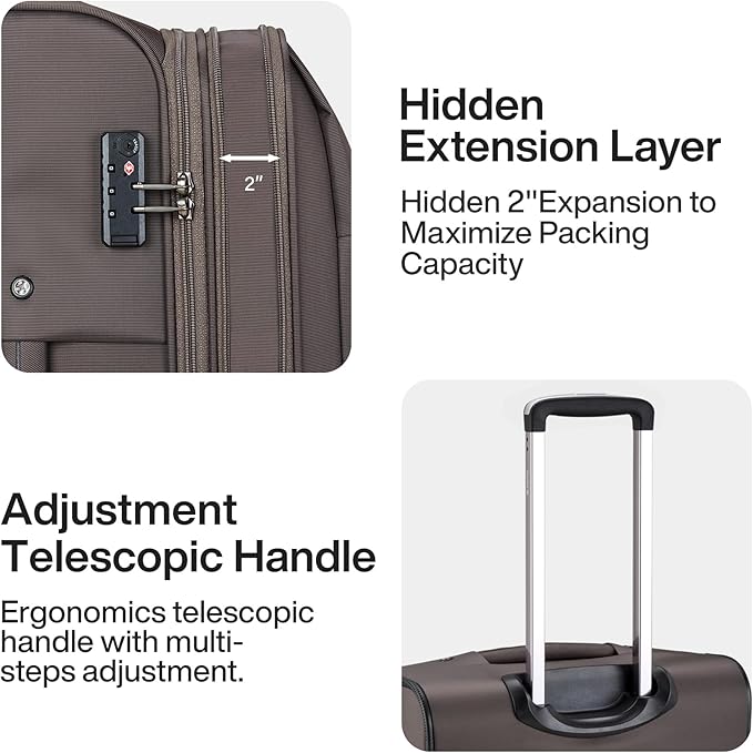 Hanke 20/28 Inch 2 Piece Luggage Sets - Image 5