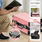 Krute Aluminum Frame Carry On Luggage 20 Inch Zipperless Luggages USB Charger - Image 5
